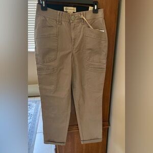 DEMOCRACY Ab Tech High Rise Utility Pants Moon rock Color Size 4